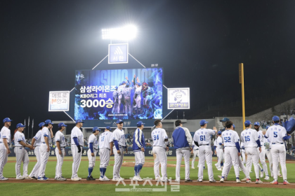 삼성, 역대 최초 3000승 금자탑…KT는 4연승 신바람