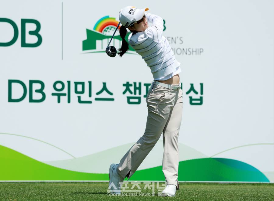 [SJ골프] 나이스 샷 안송이,KLPGA '제1회 DB 위민스 챔피언십' 둘째날 10번홀 티샷