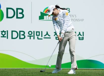 [SJ골프] 정확한 임팩트 안송이,KLPGA '제1회 DB 위민스 챔피언십' 둘째날 10번홀 티샷