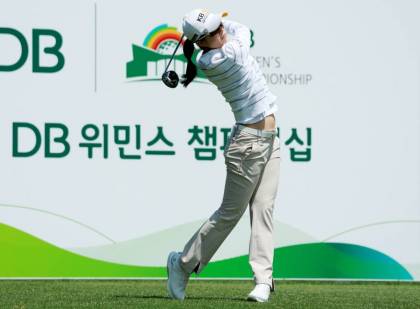 [SJ골프] 나이스 샷 안송이,KLPGA '제1회 DB 위민스 챔피언십' 둘째날 10번홀 티샷
