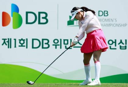[SJ골프] 노승희,KLPGA '제1회 DB 위민스 챔피언십' 둘째날 1번홀 티샷